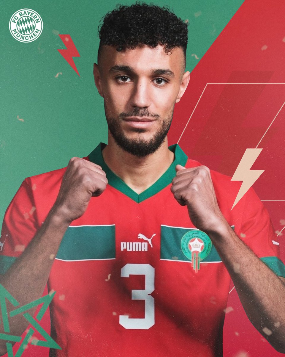 FCBayernAr's tweet photo. شكرًا مزراوي على كل ما قدمته مع منتخب بلدك المغربي ونراك قريبًا في أليانتس أرينا ❤️

#ميا_سان_ميا #كرواتيا_المغرب https://t.co/djDtrUzfTg