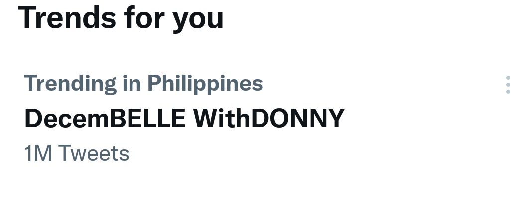 Wuaini9's tweet photo. 1M cutie. Makakatulog ng may ngiti sa labi. The unity of the empire is real. I'm so proud. Congratulations everyone we made it. 

DecemBELLE WithDONNY https://t.co/JechJ9JN9T