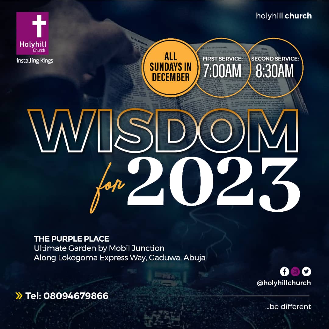 SOgidigbo's tweet photo. Join me in church tomorrow for the 3rd installment of the series #wisdomfor2023.
It promises to be a powerful time of deep truths, revelations and insights for a fantastic New Year. https://t.co/IK8lvpbbPH