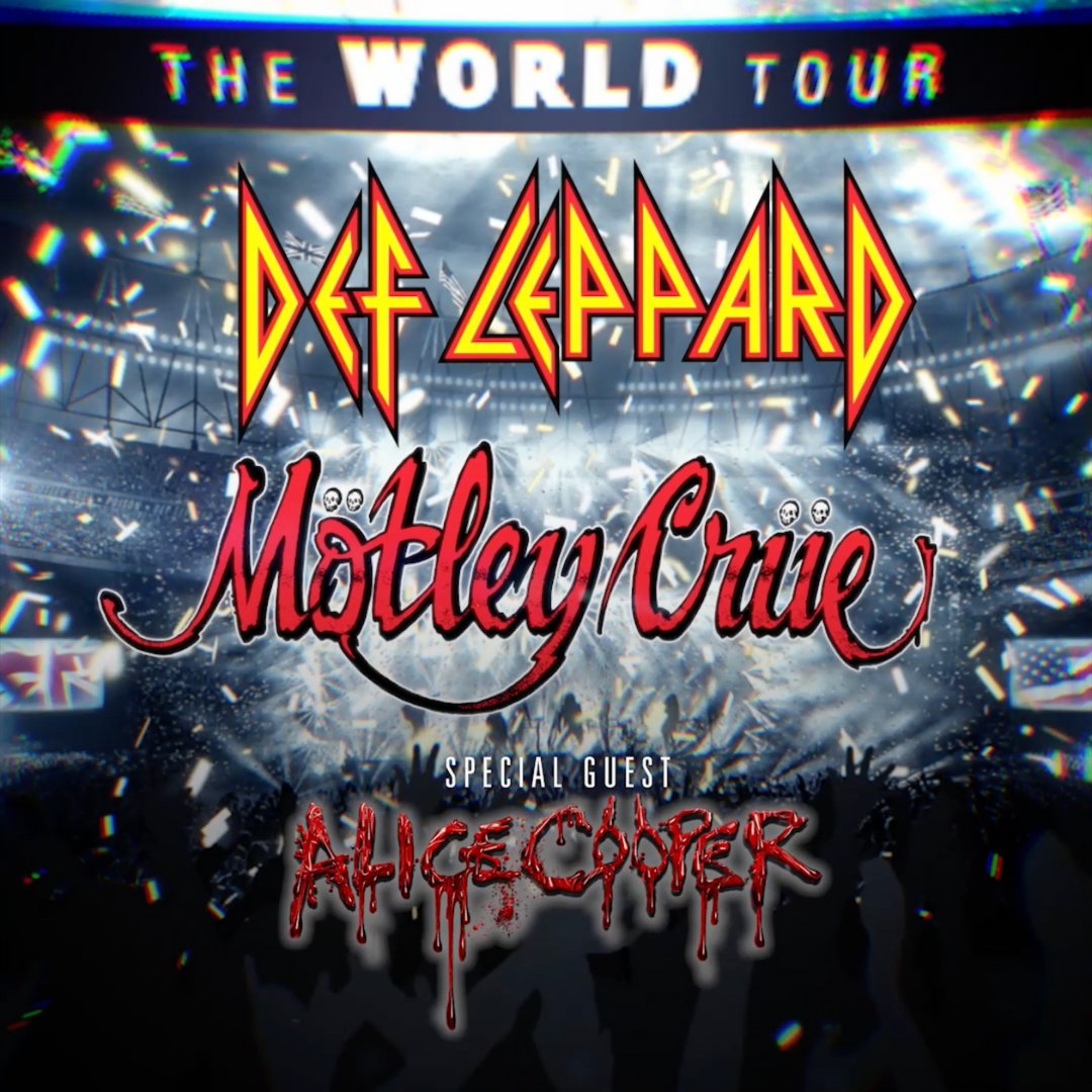 DefLeppard's tweet photo. Drop a 🔥 if you've got your tickets for THE WORLD TOUR ! 

Head to https://t.co/4TznurrIiN to get yours now! https://t.co/1WSgjqnRsk