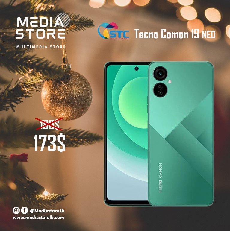 MediaStorelb's tweet photo. Prepare yourself for the most-awaited #Christmas #Offers with #Tecno #Camon #Mobiles at Media Store this year !! 🎄🎁

Deals and Sales Till Dec 31st https://t.co/P8hvyYdlhp