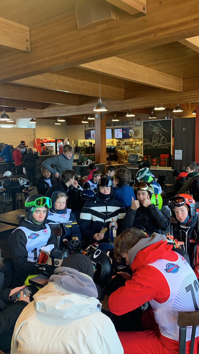 welly_ski's tweet photo. Cold race day this morning, inspection done, girls up for run one, boys in the warm preparing, follow for updates https://t.co/Q8zLWCmrTw