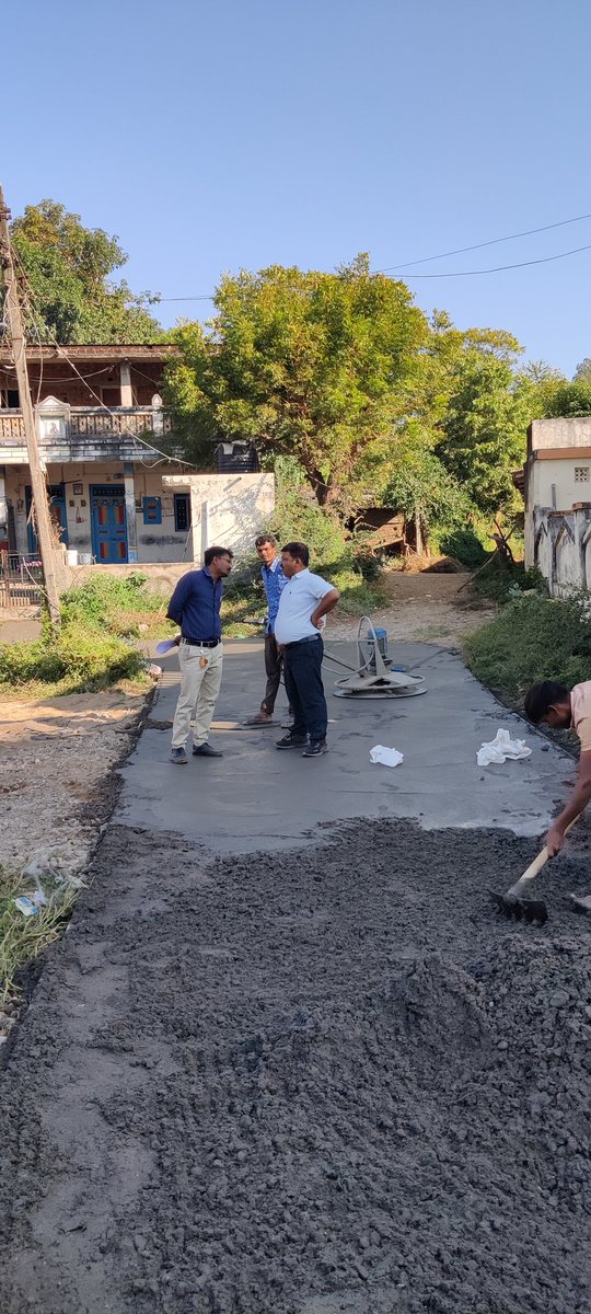 Today visited the progressive work at gram panchayat vankaner ta:Bhiloda di: arvalli