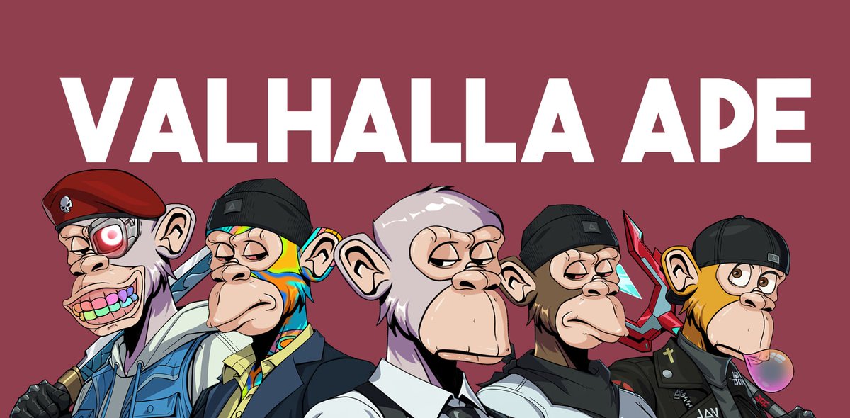 ngl, this <a href="/valhalla/">VALHALLA</a> x <a href="/BoredApeYC/">Bored Ape Yacht Club 🍌</a> deriv is clean

well done on the art @valhalla_pepe