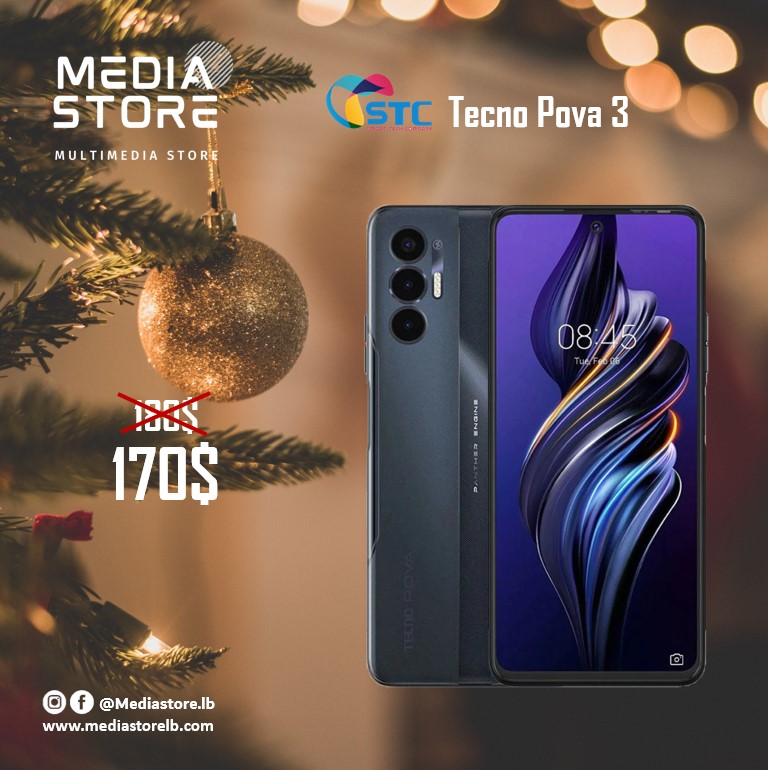 MediaStorelb's tweet photo. Prepare yourself for the most-awaited #Christmas #Offers with #Tecno #Pova #Mobiles at Media Store this year !! 🎄🎁

Deals and Sales Till Dec 31st https://t.co/DOYvJQmIQq