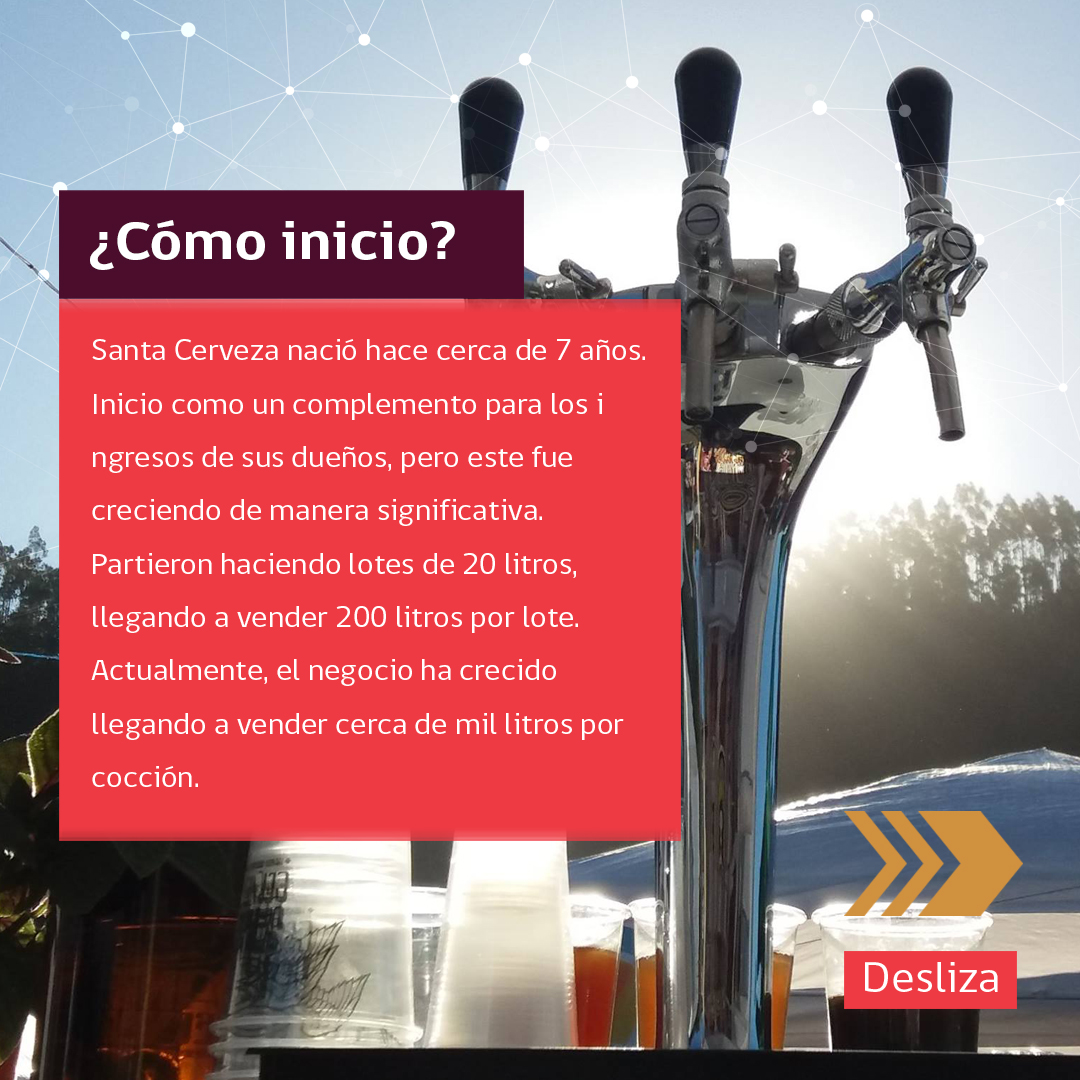 MurilloPartners's tweet photo. Conoce a Santa Cerveza, una de las empresas participantes del programa Viraliza de Corfo, ejecutado por Murillo&Partners. 🍺 👨💻
#marketingdigital #produccióndecerveza #cerveza #cervezaartesanal #murilloypartners #corfo #araucanía #turismochile #pymechilena #crecimiento https://t.co/GZTH18CJph