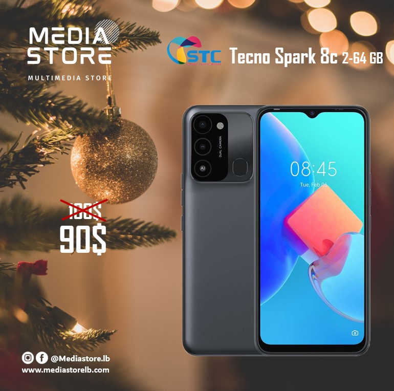 MediaStorelb's tweet photo. Prepare yourself for the most-awaited #Christmas #Offers with #Tecno #Spark #Mobiles at Media Store this year !! 🎄🎁

Deals and Sales Till Dec 31st https://t.co/vtvba7OGgZ