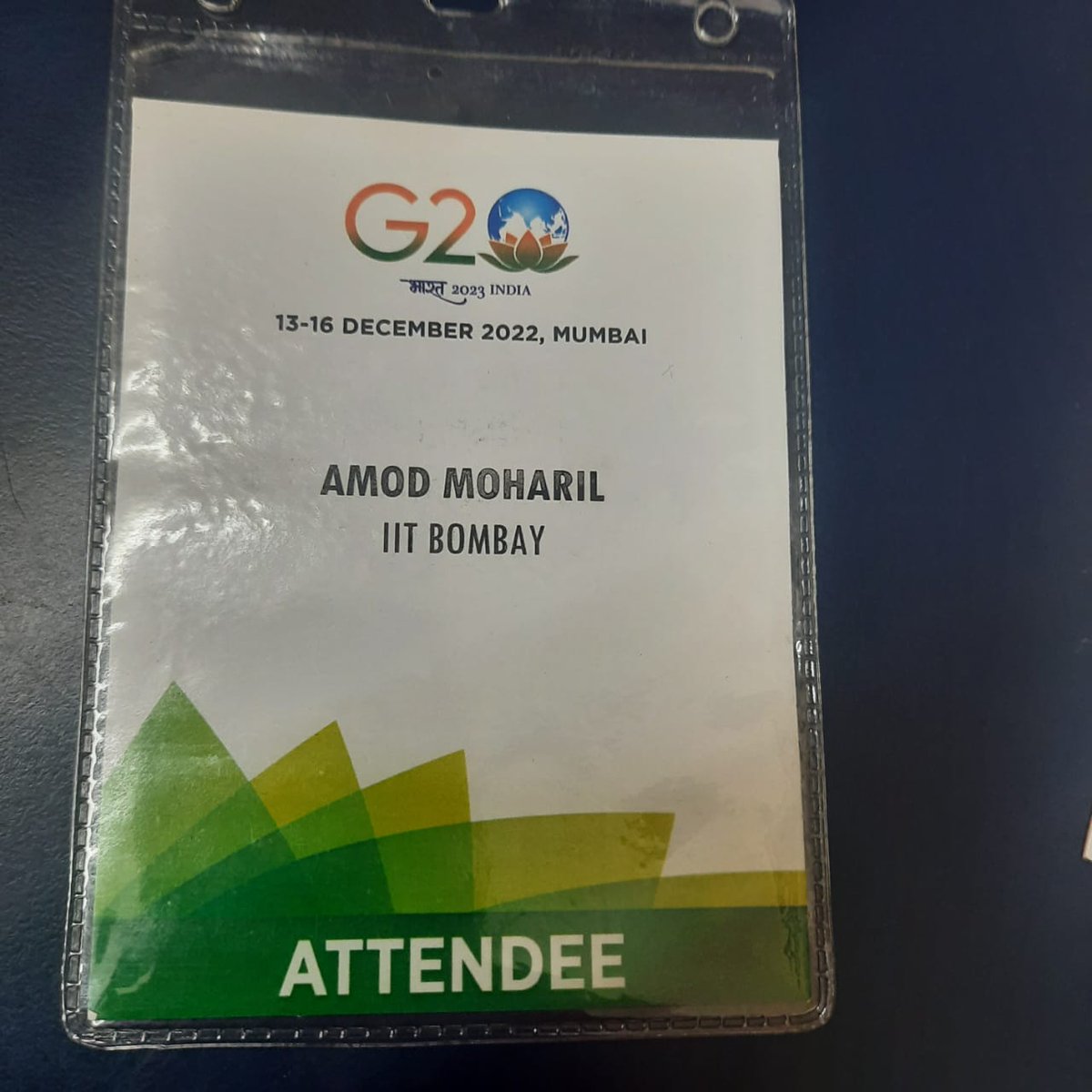 MoharilAmod's tweet photo. Got the opportunity to attend the G-20's 1st Development Working Group Meeting in Mumbai, organised to mark India's G-20 presidency. With the theme "Data for Development: Role of G20 in advancing the 2030 Agenda."

#g20india 
#DataForDevelopment
#Aadhaar https://t.co/ygY0ZDwbAx