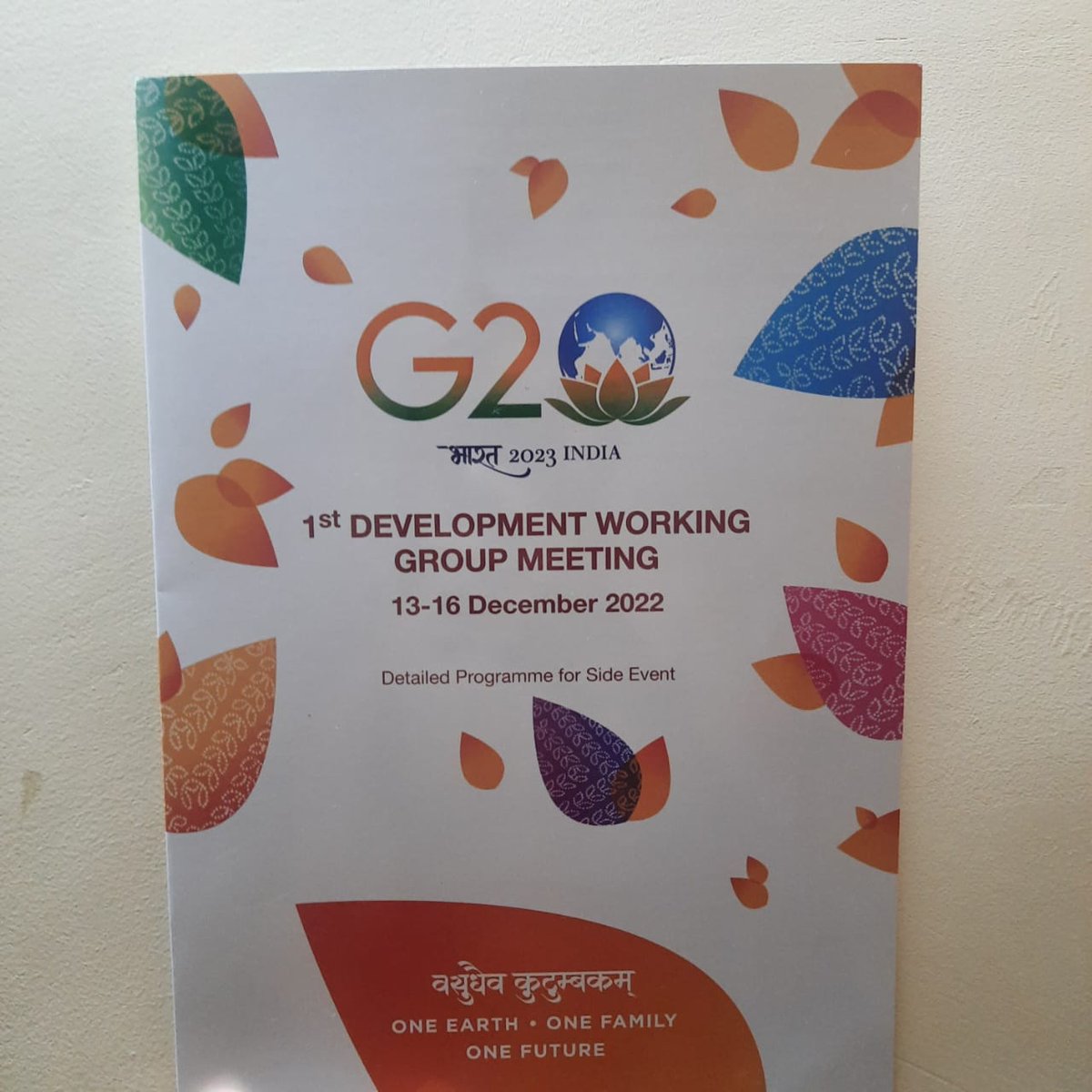 MoharilAmod's tweet photo. Got the opportunity to attend the G-20's 1st Development Working Group Meeting in Mumbai, organised to mark India's G-20 presidency. With the theme "Data for Development: Role of G20 in advancing the 2030 Agenda."

#g20india 
#DataForDevelopment
#Aadhaar https://t.co/ygY0ZDwbAx