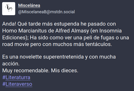 MiscelaneaB's tweet photo. Pues eso, @rocketsunwriter, una gozada.

No se si queda alguien al otro lado de la arroba, pero @InsomniaEd... por estos libritos ya os echo de menos. 

#Librófaga https://t.co/0lMfhBvIDO