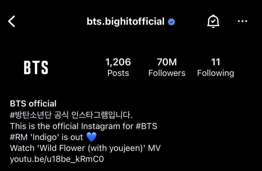 ARMYFRANCE_'s tweet photo. [@BTS_twt x Instagram]

BTS a dépassé les 70M sur leur compte Instagram.

Ils deviennent le premier groupe de l'histoire à atteindre ce palier !

🔗 https://t.co/kDKhj9TITc

#BTS #방탄소년단 https://t.co/rUfcFer4GI