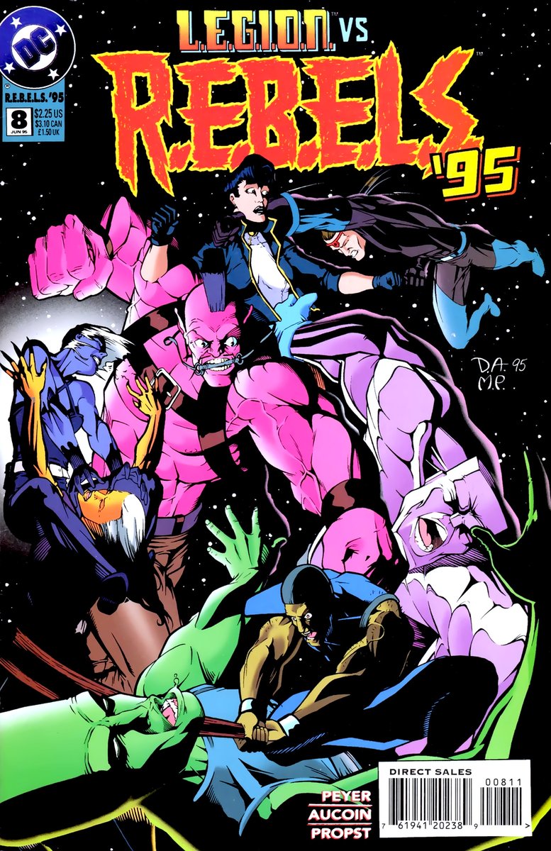 AdamThanosPod's tweet photo. Comic No.800of #my500comicgoal- R.E.B.E.L.S. '95 (1994) #8 #DCComics #Comicbooks #DerecAucoin #MarkPropst #GeorgeFreeman #DigitalChameleon https://t.co/iaiQTnKr2L