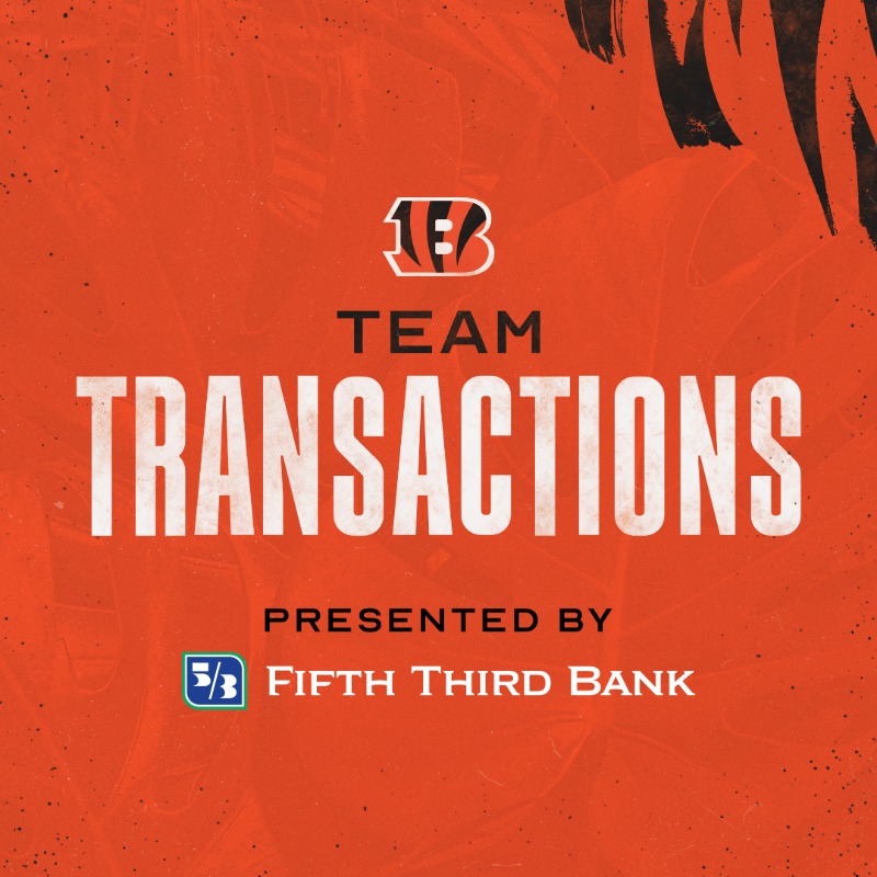 Bengals's tweet photo. We have elevated CB Allan George from the practice squad to the active roster for tomorrow’s game at Tampa Bay.