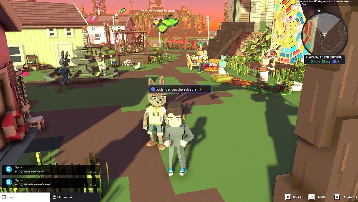 SchadenSolomon's tweet photo. @TheSandboxGame @Playboy Celebrating @PLAYBOY’S 69TH BIRTHDAY PARTY! 👯‍♀️ https://t.co/aU2sWCIrc6
