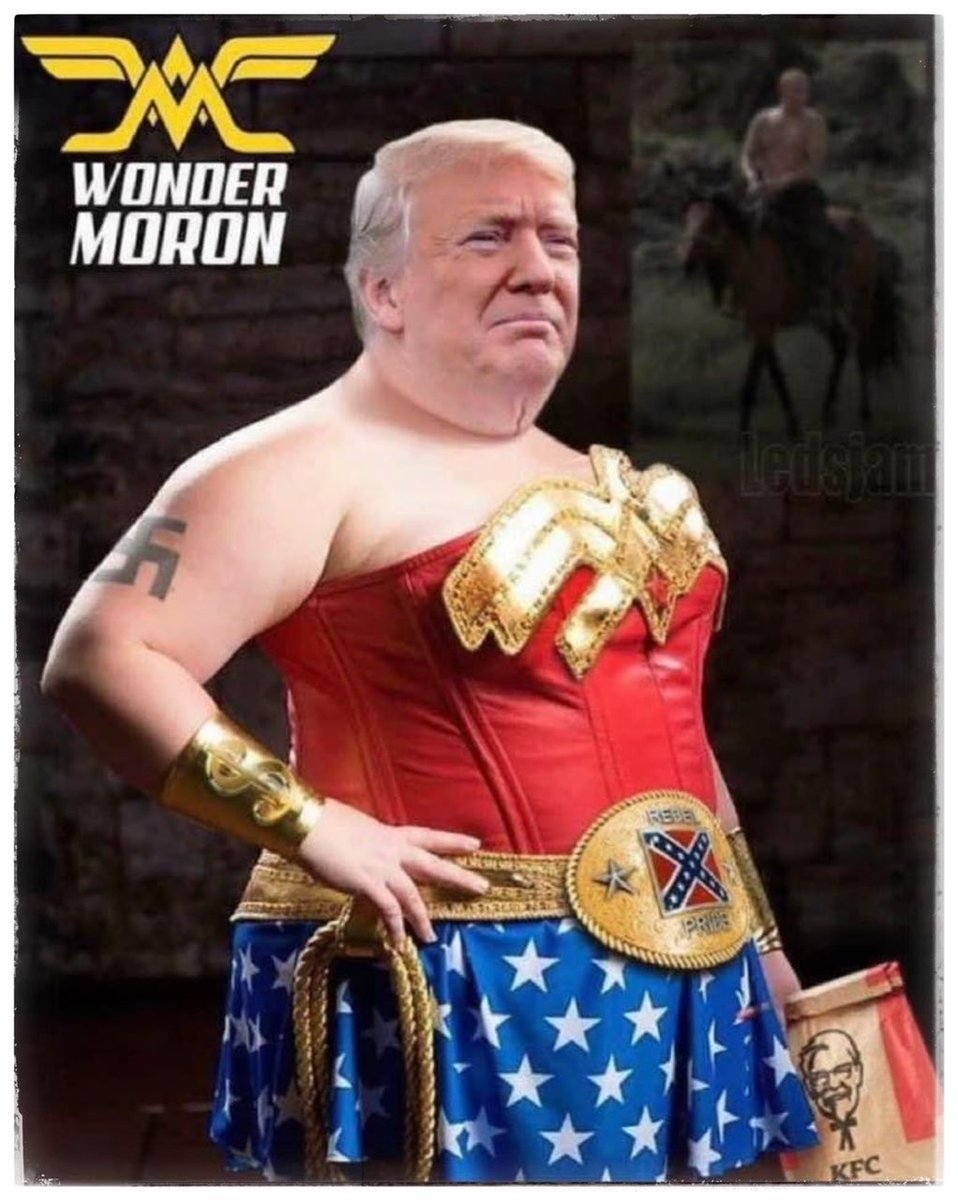 DavidCayJ's tweet photo. A different take on “super hero” Donald — https://t.co/awuHsz0Hc0