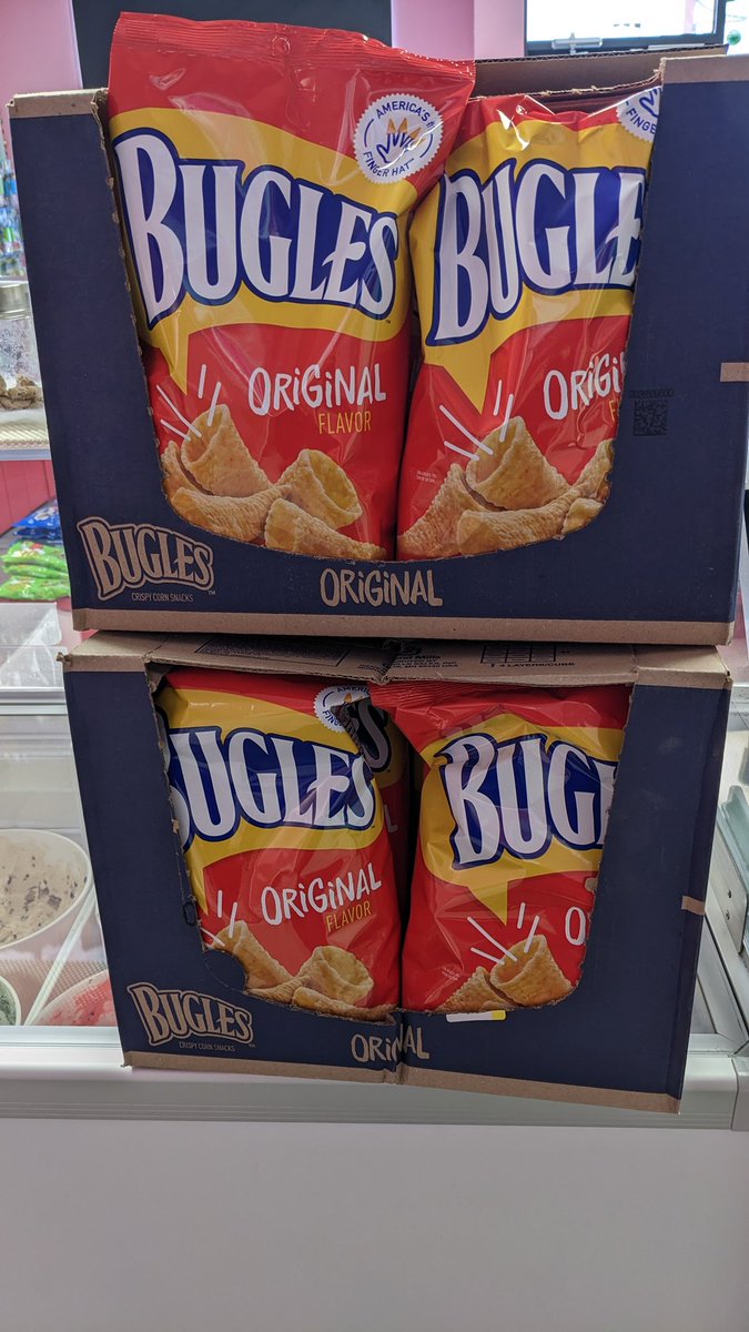 Bugles are here!!! We have a limited quantity to start with but will be getting a larger shipment and variety of flavours coming mid January! They are available at both Gummi locations effective immediately 😋 <a href="/cmcalgary/">cm</a> <a href="/CBCCalgary/">CBC Calgary</a>