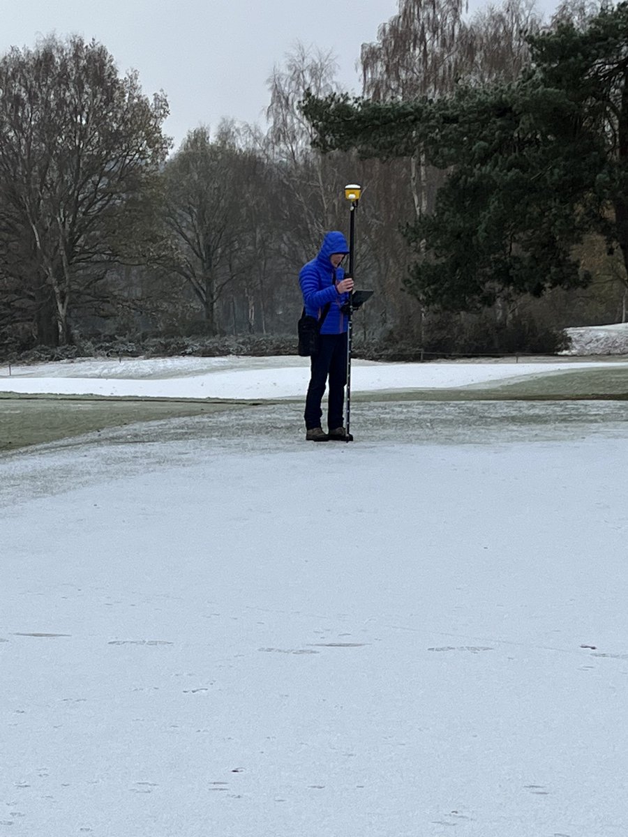 AdrianMortram's tweet photo. Extreme setting out @countygolfclub this week. The ‘Black Run’ team @Mr__Hay was needed for ground breaking! Last visit of 2022. Thanks to all during 2022 for the support, guidance, hospitality &amp; team work provided to AMA. Fabulous year full of memories. Looking forward to 2023. https://t.co/dZN1Rtm170