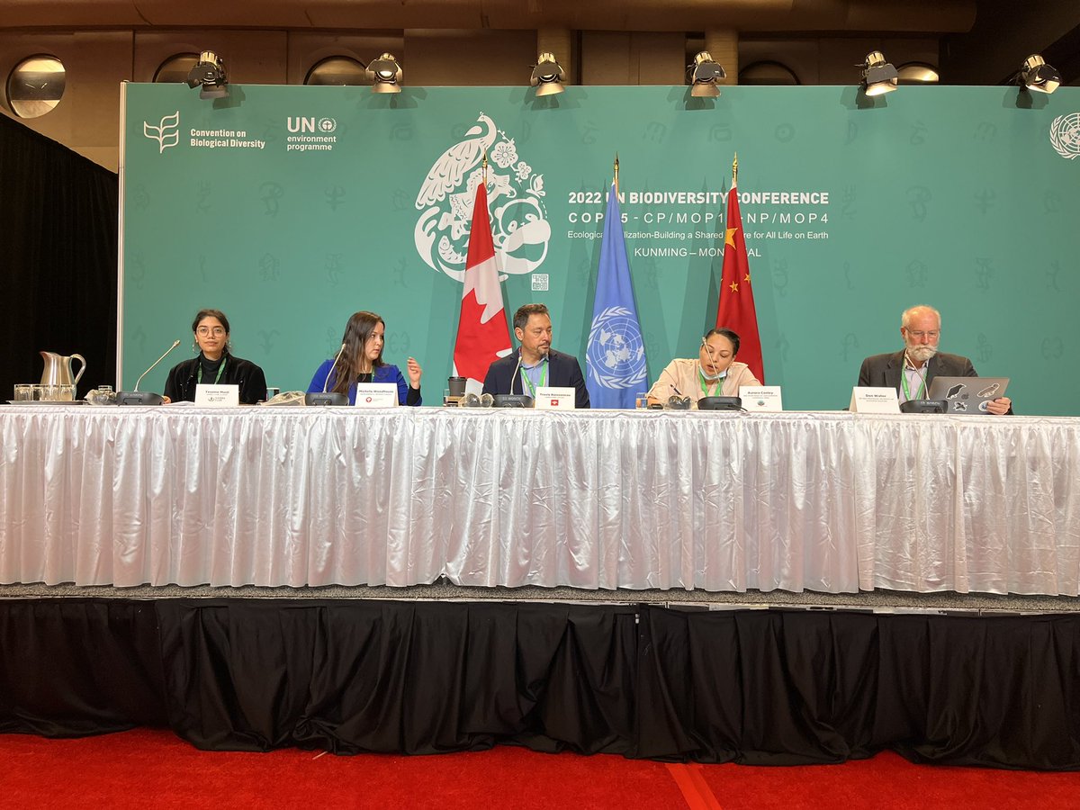 #LIVE: Our Water Program Manager, along with other Indigenous water protectors and environmental experts are holding a press briefing at #COP15 to discuss the imminent threat #Line5 poses to the Great Lakes and inherent Indigenous rights. 

🔴 Tune in now:
youtu.be/sBOFRPfJD3c?li…