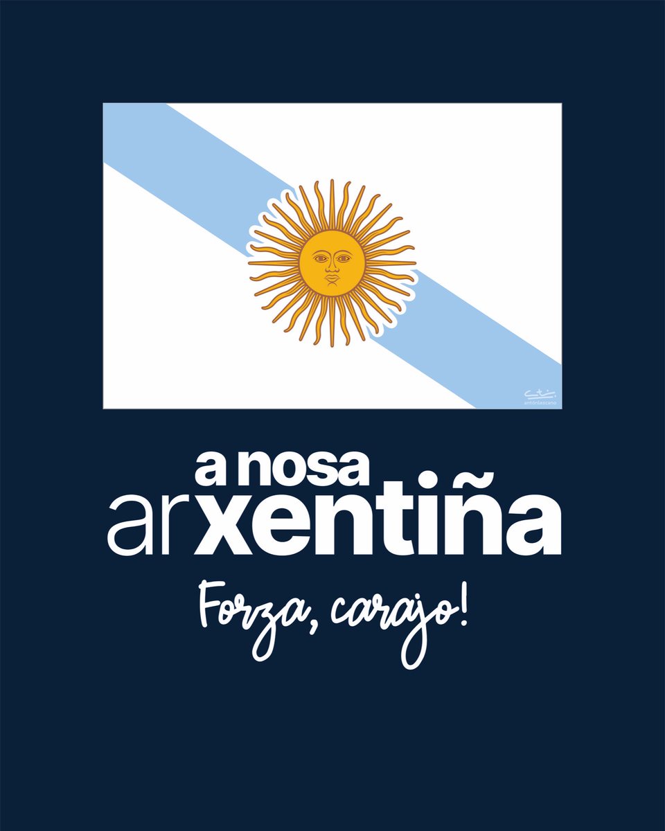 antonlezcano's tweet photo. Fixen isto para que non esquezamos nunca quen nos recibiu cos brazos abertos cando máis o precisabamos.
Moita sorte na final!

#arxentina #argentina #galiza @lioscaloni https://t.co/U8hMM9Othm