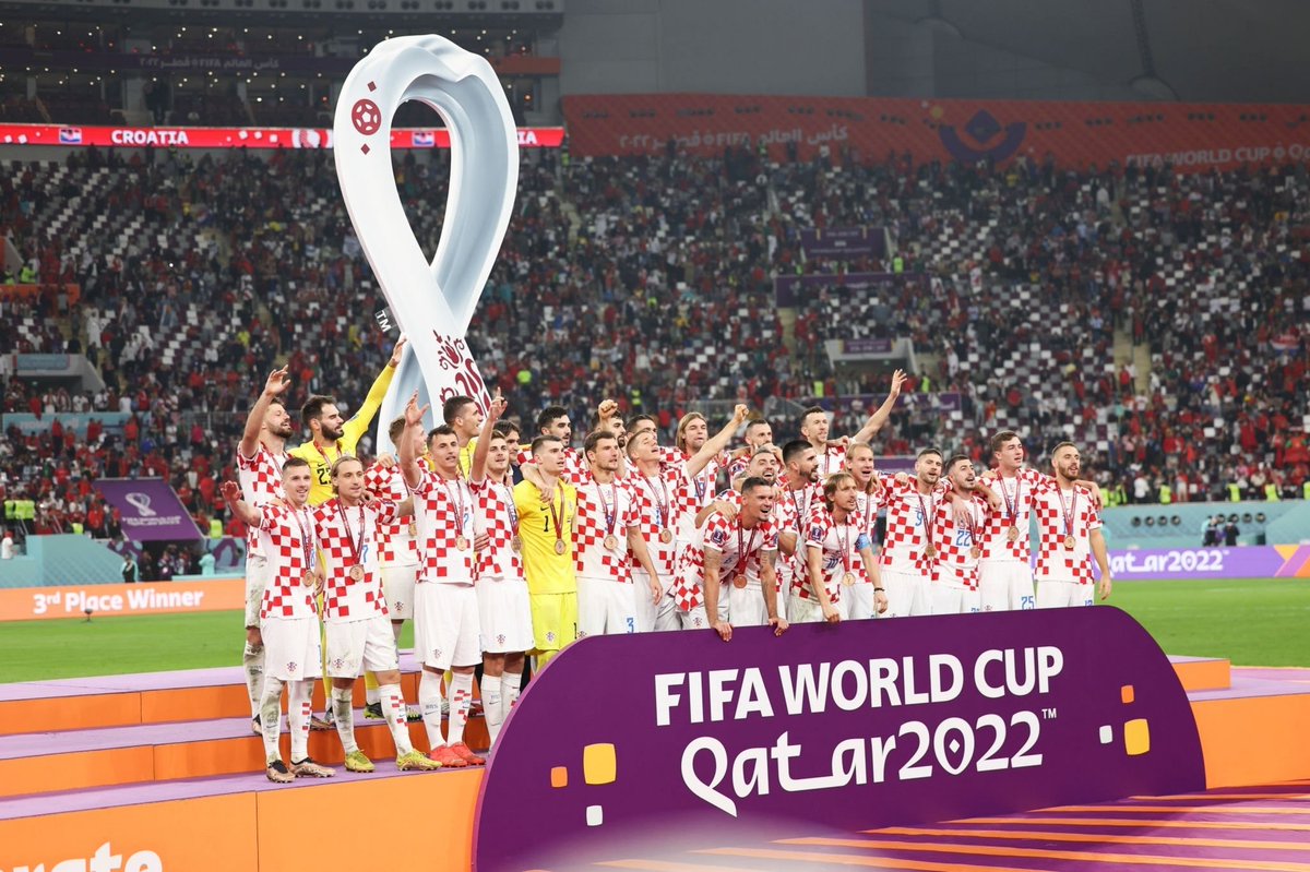 WSSPORT1's tweet photo. #WS_SPORT
تكريم منتخب #كرواتيا بالميدالية البرونزية
#Qatar2022 #CRO #MAR #FIFAWorldCup https://t.co/C3Bk8PxvMe