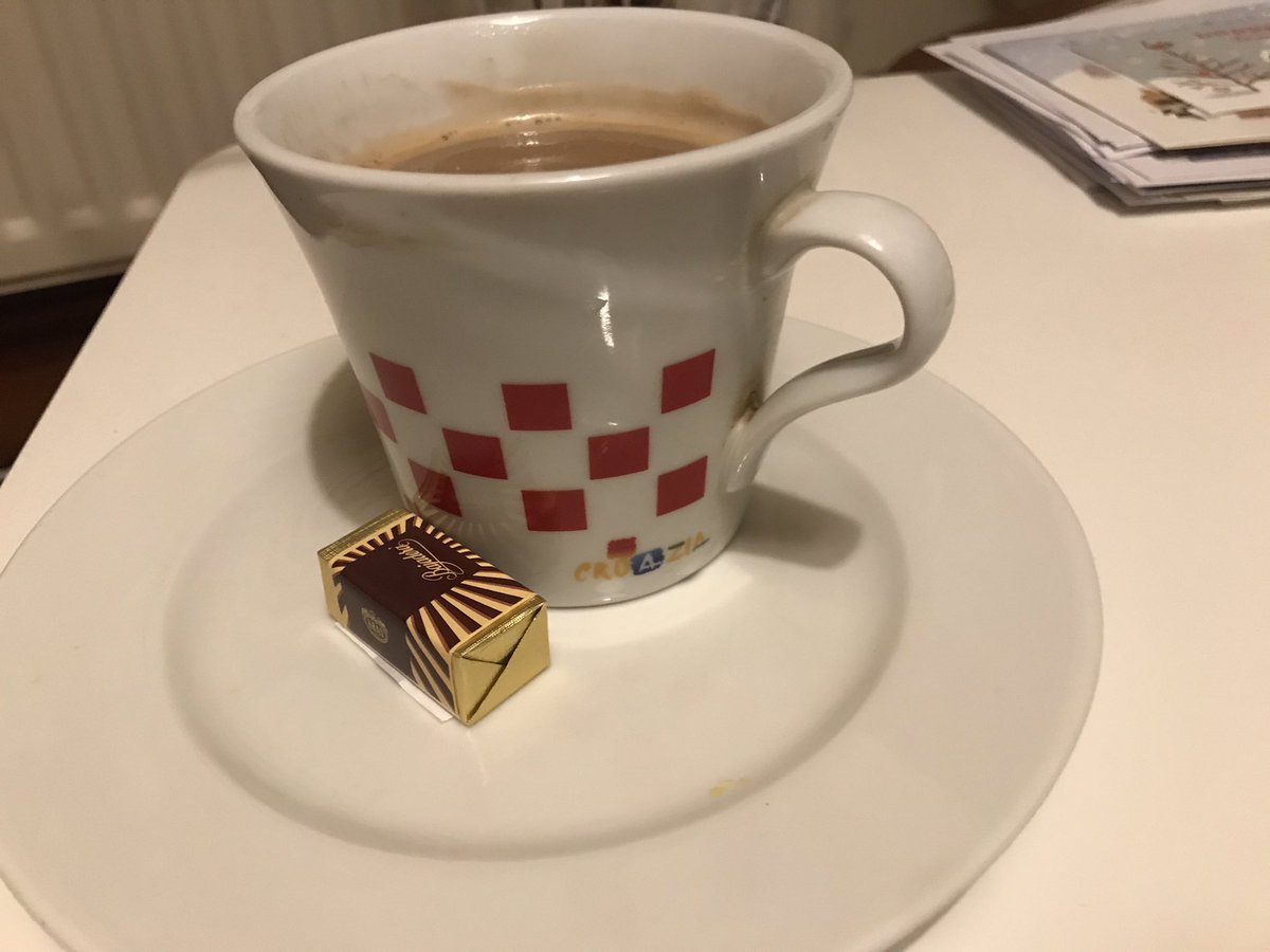 It is time for celebration with a brew and a little treat. Fantastic achievement for the Croatian team @HNS_CFF
