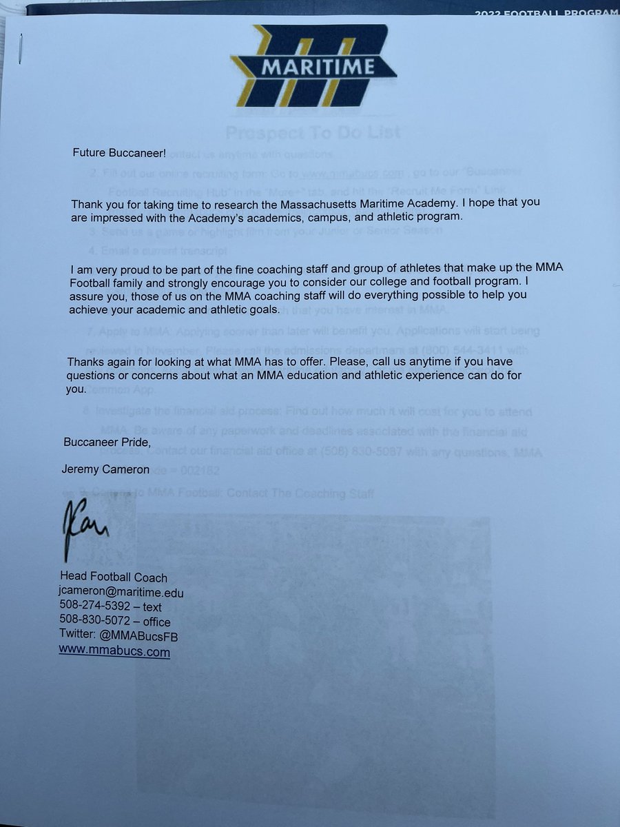 Michael Sternowski (@mikesternowski) on Twitter photo Thank you <a href="/bucs_fball/">Massachusetts Maritime Football</a> for having me on a visit today. I felt incredibly welcomed and it was a great experience. Go Bucs! <a href="/CoachCameronMMA/">Jeremy Cameron</a> <a href="/Coach_JimReid/">JimReidCoach</a> Thank you <a href="/bucs_fball/">Massachusetts Maritime Football</a> for having me on a visit today. I felt incredibly welcomed and it was a great experience. Go Bucs! <a href="/CoachCameronMMA/">Jeremy Cameron</a> <a href="/Coach_JimReid/">JimReidCoach</a>
