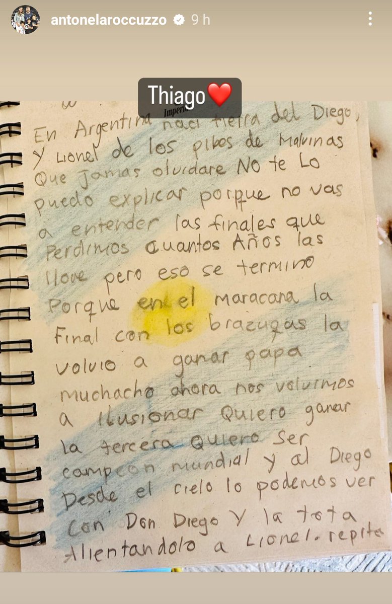 karibarrozo's tweet photo. #ThiagoMessi dándole literalidad al verso de "La final con los brazucas la volvió a ganar papá" 🥳😍🇦🇷 https://t.co/uHy5Kc2d5s