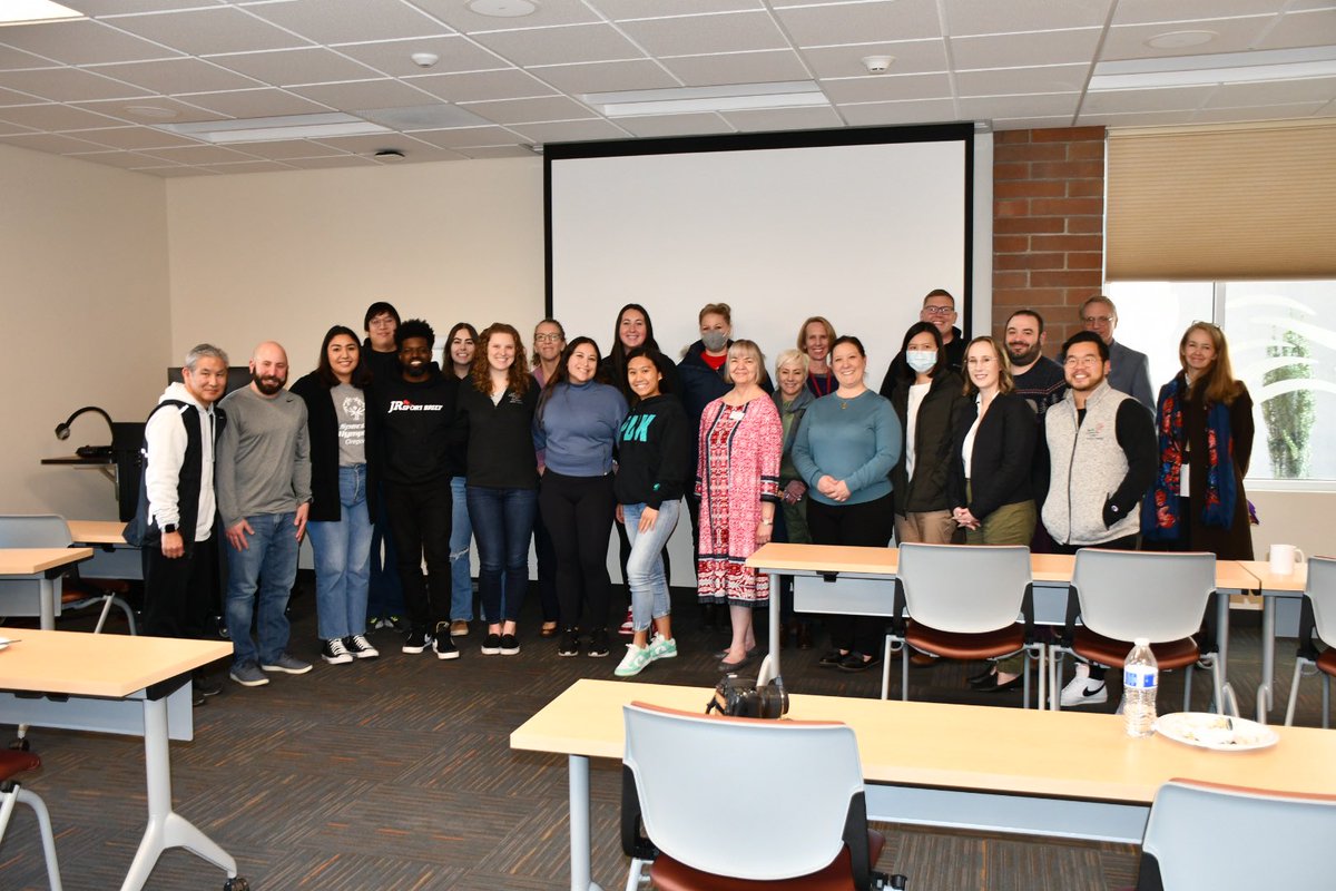 PacUAthleticTr's tweet photo. The @PacUAthleticTr family had the honor of hearing a presentation from @JRSportBrief!!!  It was an amazing experience!!! https://t.co/Y7Rb1IyROc