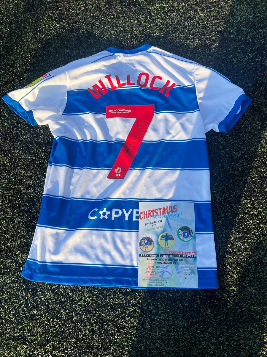 dhfsoccerschool's tweet photo. DHF Soccer player of the camp will win this signed shirt from QPR star @chriswillock 🙌🏽in order to be in with a chance to win you must attend 3 or more days in the camp, The winner will be announced at the end of the camp!⚽️ https://t.co/IZK51HqA8V
