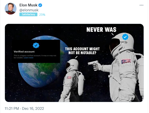 PeterKellyBC's tweet photo. The bright side to the ineptitude of Elon running 
@twitter. His irrational, bonkers and autocratic means to run the company has forced everyone to rethink social media and not to put all their eggs in one basket. There are many new and rising stars that can fill the void. #QElon https://t.co/rVPvloJ38V