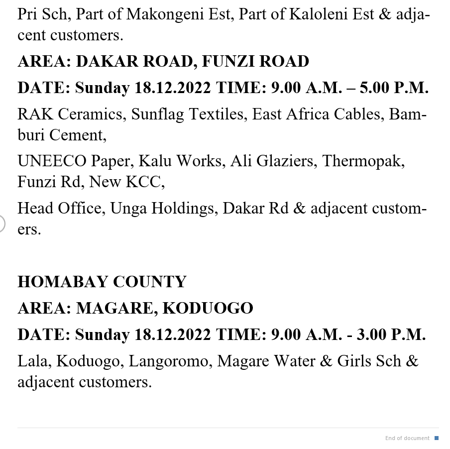 Hello. The following areas will be affected by scheduled maintenance tomorrow 18.12.2022. ^DO