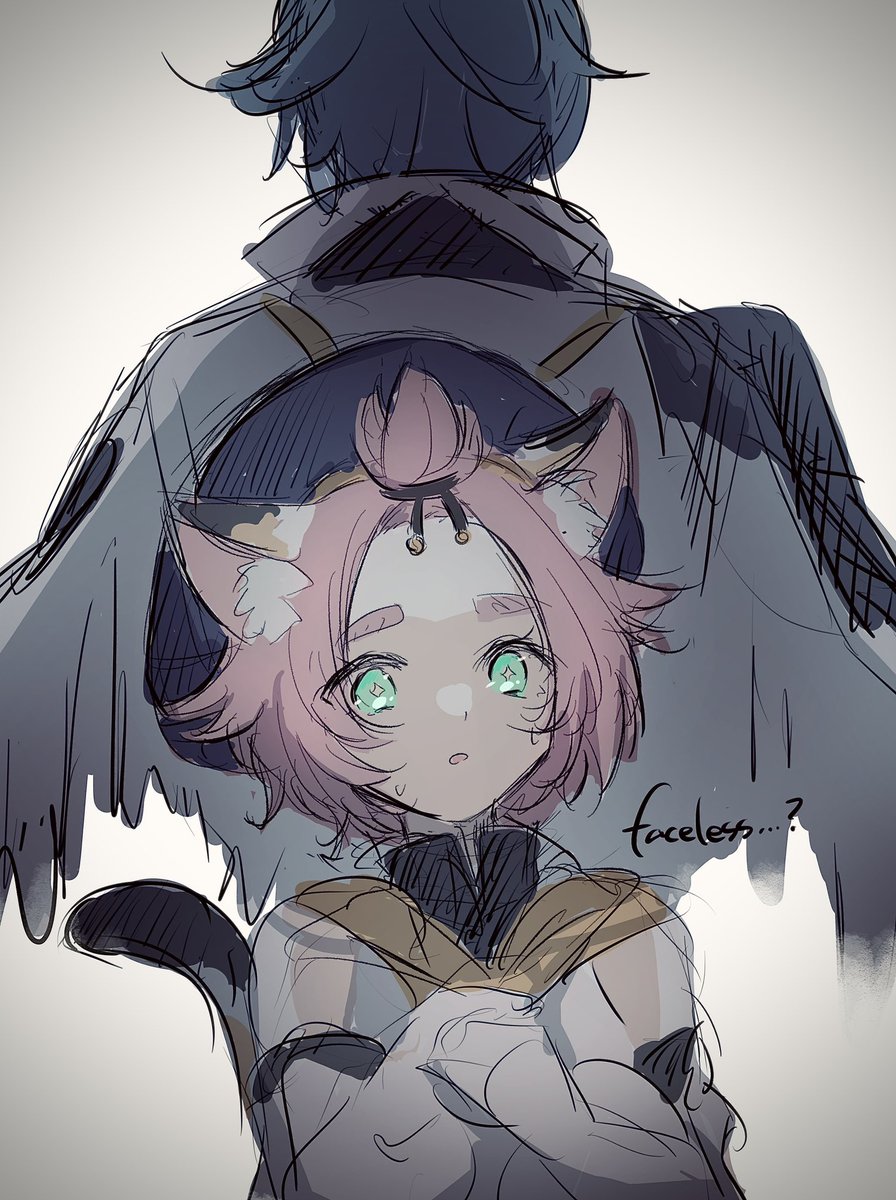 diona (genshin impact) 1girl animal ears pink hair cat ears 1boy cat tail tail  illustration images