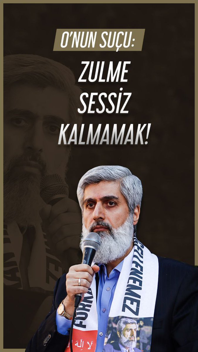 O'nun suçu; ZULME SESSİZ KALMAMAK  AdaletAdalet TalimataLanet #13OcaktaTahliyeBekliyoruz Ekrem İmamoğlu