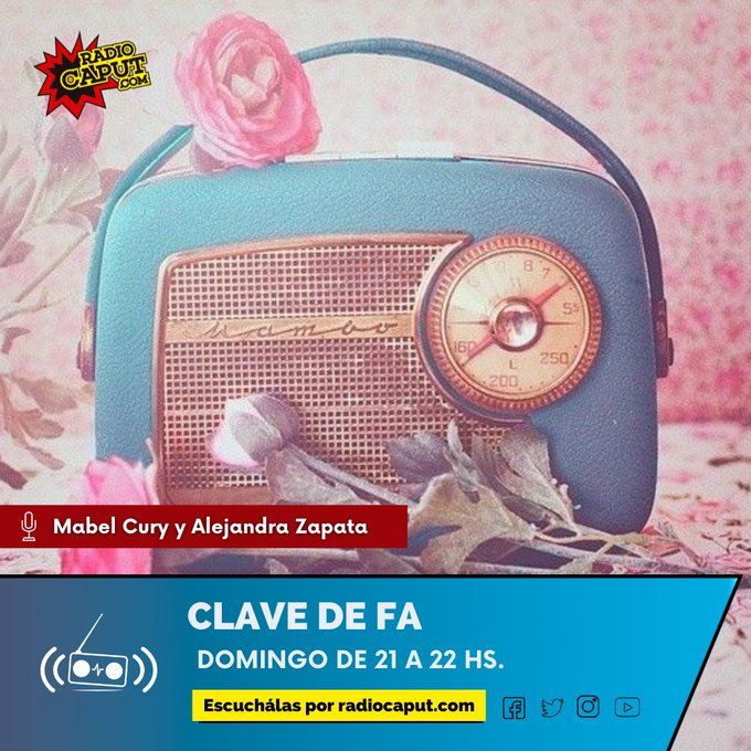 caputradio's tweet photo. 👉 #AHORA
➡️ Ya empieza Clave de Fa, con canciones, poesías e invitados de lujo por Radio Caput.
Escuchalo acá!
💥 https://t.co/36JEifZBcF 👈
✅ #ClaveDeFa | Domingos21hs
🎙️ Conducen: #MabelCury y #AlejandraZapata https://t.co/Z0igA4jmyQ
