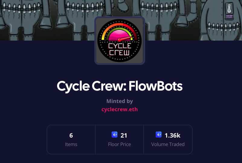 cyclecrewnfts's tweet photo. Even though our love for this community can't be bot,
we'd love to cross the 2k volume mark before the end of the year.
♥️🤖♥️
Your purchase furthers the mission of @periodmovement in their global effort to #endperiodpoverty
♥️🫂♥️
Deploy FlowBot here:
https://t.co/UP7aDYhfGj https://t.co/VPVpLVLbOf