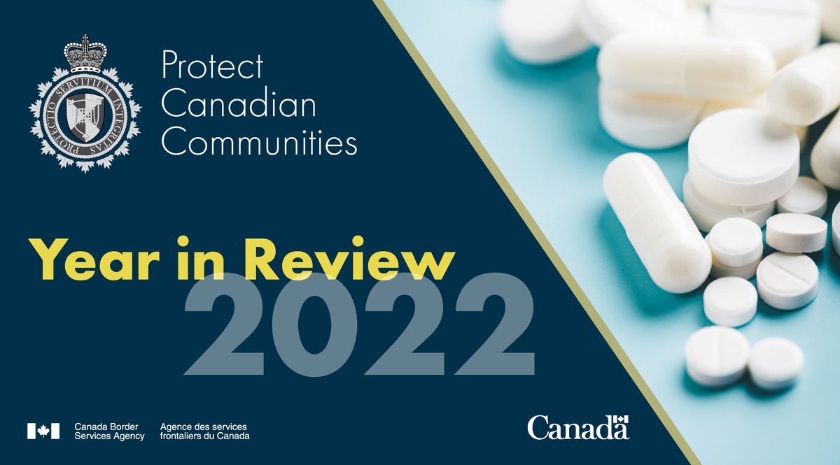 CanBorderPAC's tweet photo. In 2022, #CanBorderPAC intercepted many shipments containing precursor chemicals used to manufacture fentanyl, MDMA or ecstasy. The seizures have prevented billions of doses from entering our communities.
Learn more:
https://t.co/KMmdrjjOmg
#YearInReview https://t.co/EVGoHip25x