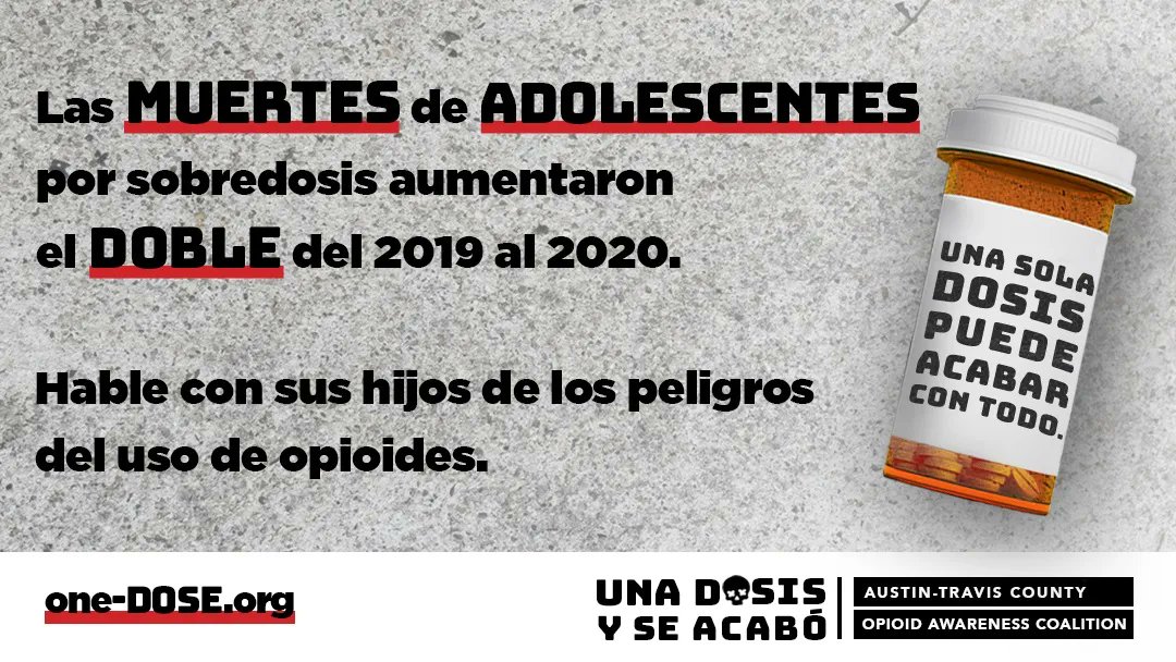 IntegralCareATX's tweet image. Aquí en #AustinTravisCounty, hemos encontrado fármacos como Adderall y Xanax—y hasta drogas recreativas como Molly—mezclados con fentanilo, un opioide letal. Aprenda más y encuentre recursos para empezar la conversación en one-dose.org.