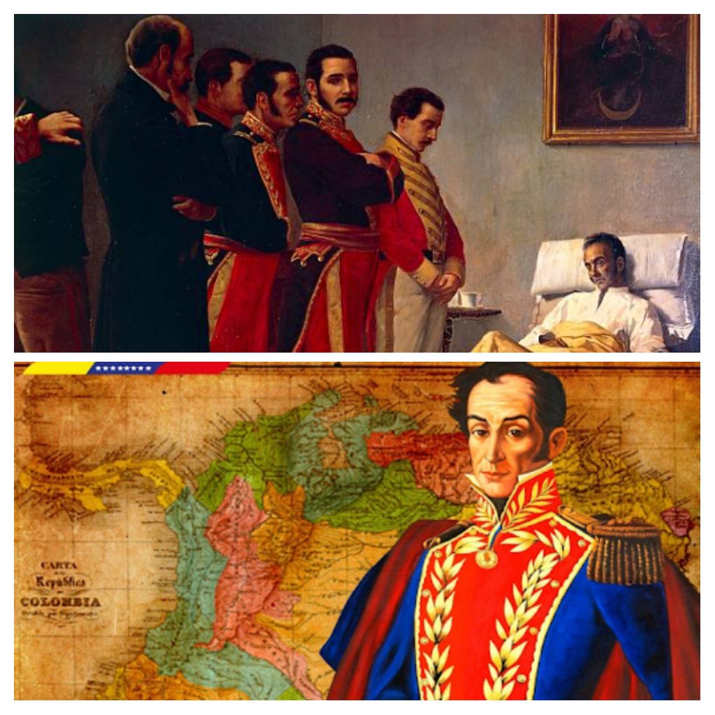 #17Diciembre Hoy se conmemoran 192 años del fallecimiento del Libertador Simón Bolívar, en el año 1830, a los 47 años de edad, en la Quinta de San Pedro Alejandrino, en Santa Marta, ciudad  Colombia.🇨🇴🇻🇪. @MPPEDUCACION
<a href="/ViceComunidades/">Viceministerio de Comunidades Educativas</a>
<a href="/ISB_VE/">Instituto Simón Bolívar</a> <a href="/sociedadbolivar/">Sociedad Bolivariana</a> <a href="/Centro_SBolivar/">Centro de Estudios Simón Bolívar</a>