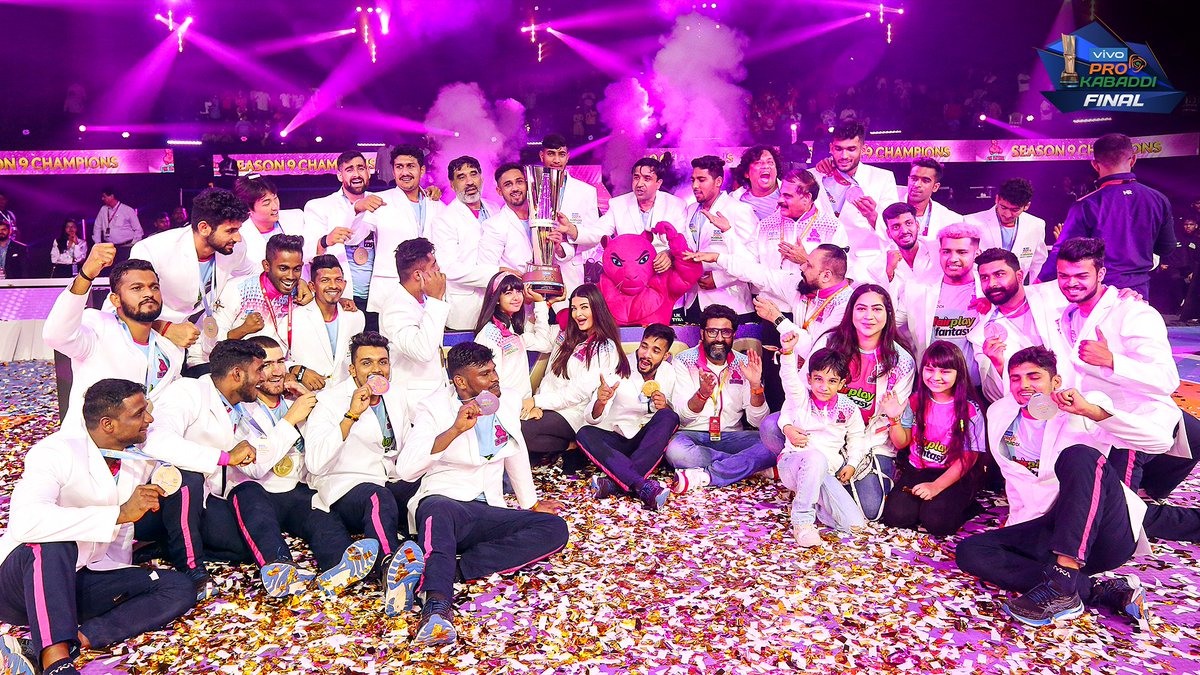 nishantdravid73's tweet photo. #PKL2022 Champions - #JaipurPinkPanthers 👏🏆

📸 @ProKabaddi 

#ProKabaddi #PKL9 #ProKabaddiFinal #ProKabaddiLeague @JaipurPanthers https://t.co/dfJbxYP47u