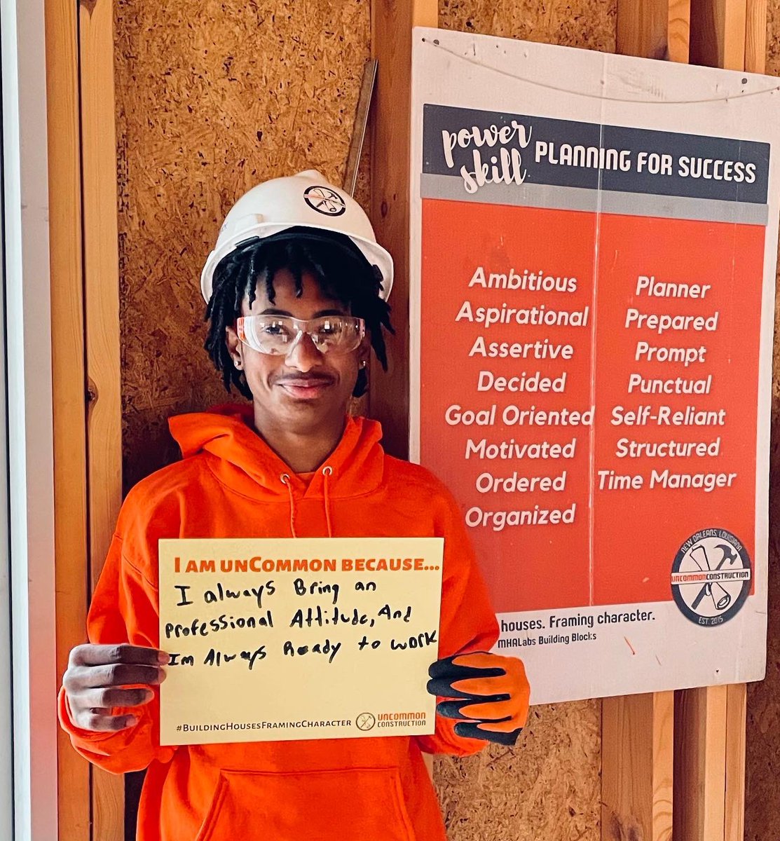 uCCNOLA's tweet photo. Today’s the last day of our fall semester, and we asked a few of our #UCCNOLA Apprentices, “What makes you unCommon?” Here’s what a few had to say:

#BuildingHousesFramingCharacter https://t.co/fxjPlgmoir