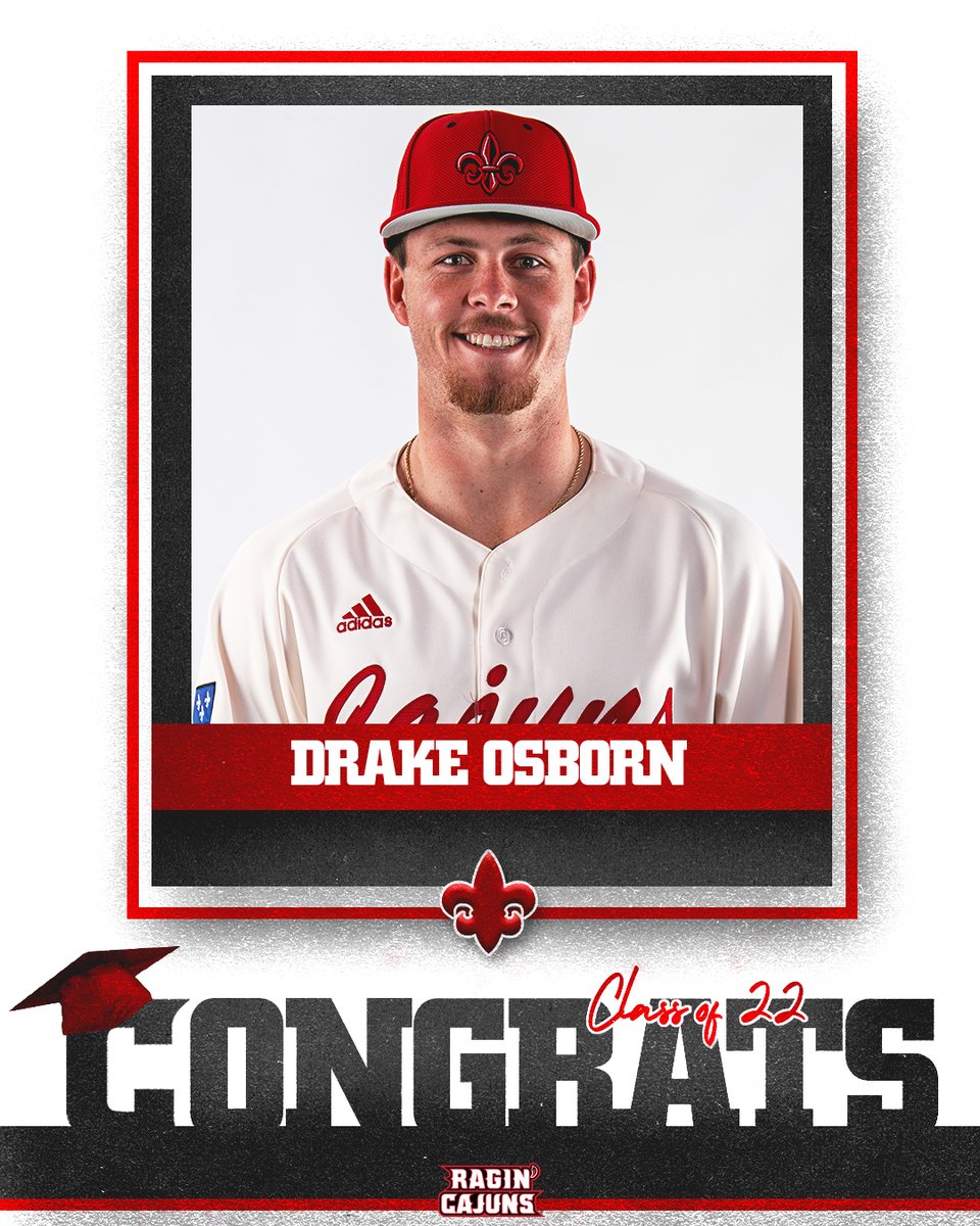 RaginCajunsBSB's tweet photo. Champions on AND off the field!

Congratulations to our Fall 2022 #RaginGrads 🎓

Max Marusak
CJ Willis
Tyler Robertson
Drake Osborn

#GeauxCajuns ⚜️ https://t.co/OKnnrf19Bh