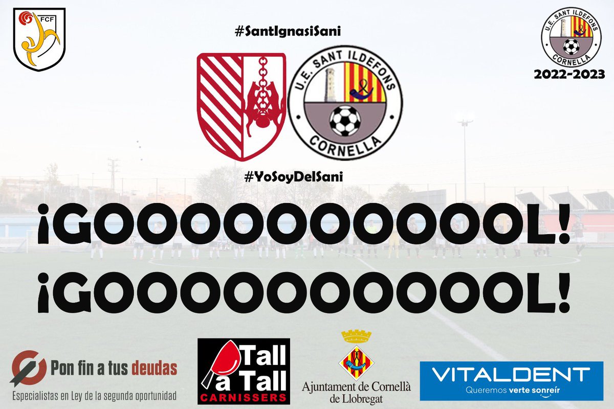 14’ | ¡GOOOOOOOL, GOOOOOOOL, GOOOOOOOL, GOOOOOOOL! ¡Empata <a href="/marcgris_21/">Marc Gris</a> desde el punto de penalti! ¡Vamossssss! (1-1). 

#SantIgnasiSani