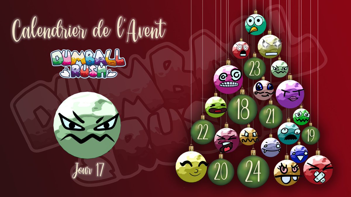 DumballRush's tweet photo. ❄️Calendrier de l'Avent Dumball Rush❄️

Jour 17

Un samedi où la température donne plus envie de jouer que de sortir ! 🥶🎄 https://t.co/XTiJMU40cn