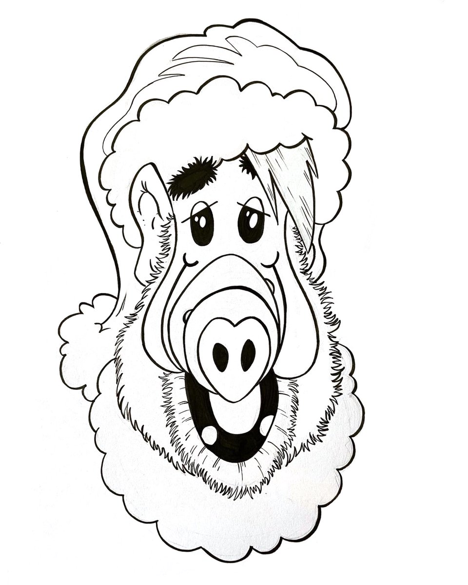 BigDogsStudio's tweet photo. An ALF Christmas! ๐๐
Worked this up from a #lunchsketch Had it up on my @teepublic page for a few days before getting a cease & desist, so not sure if there were any actually printed?
๐ฌ๐คท๐ปโโ๏ธ
#alf #alfart #alfchristmas #christmasalf #alffanart #christmasart #fanart #gordonschumway https://t.co/vvyGKMVsEN