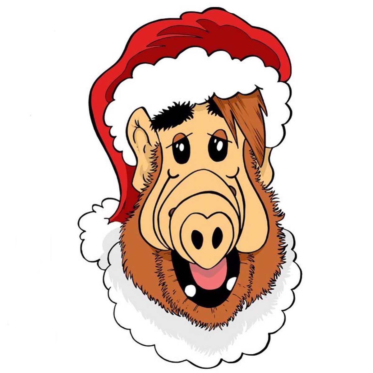 BigDogsStudio's tweet photo. An ALF Christmas! ๐๐
Worked this up from a #lunchsketch Had it up on my @teepublic page for a few days before getting a cease & desist, so not sure if there were any actually printed?
๐ฌ๐คท๐ปโโ๏ธ
#alf #alfart #alfchristmas #christmasalf #alffanart #christmasart #fanart #gordonschumway https://t.co/vvyGKMVsEN