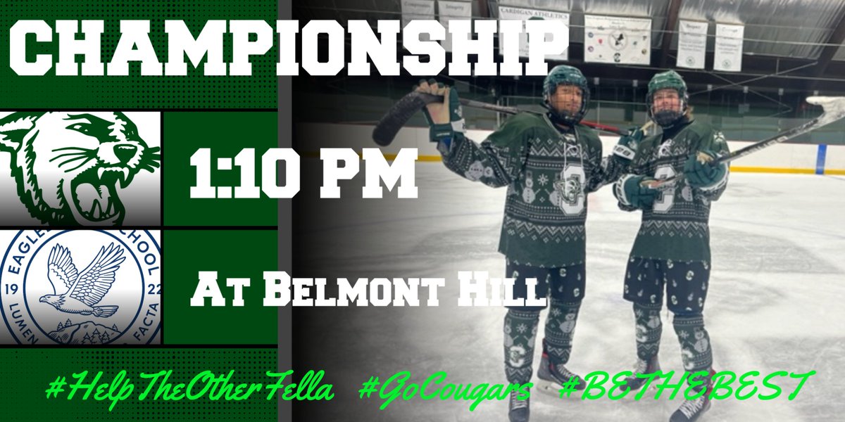CMSsports's tweet photo. #GoCougars #HelpTheOtherFella #BETHEBEST @CardiganMtnSchl takes on @EaglebrookSchl today for the @BelmontHill Freshman Invitational #UglySweaters for @ToysForTots_USA going for the win! https://t.co/N1ot0lPTbh