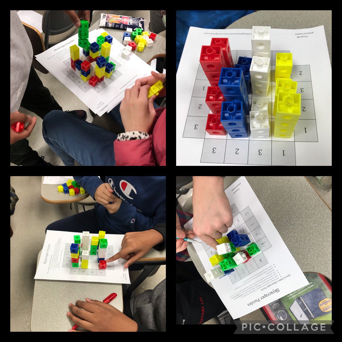 Elementary students spending a cold Saturday working on Skyscraper #logic puzzles!#MathChallenge <a href="/westernuMath/">Western Math</a>