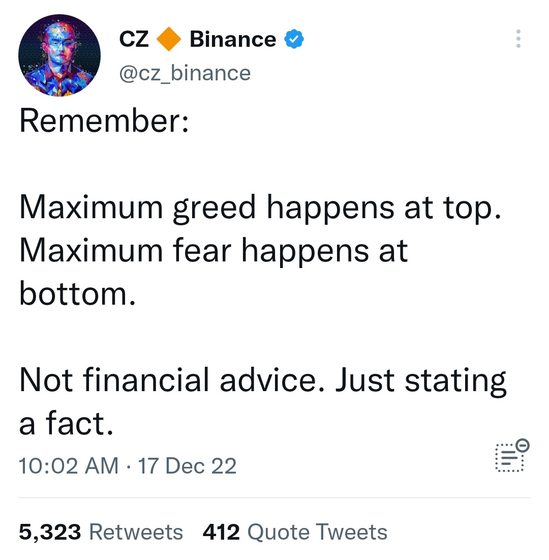 #Crypto #BTC #CZBinance