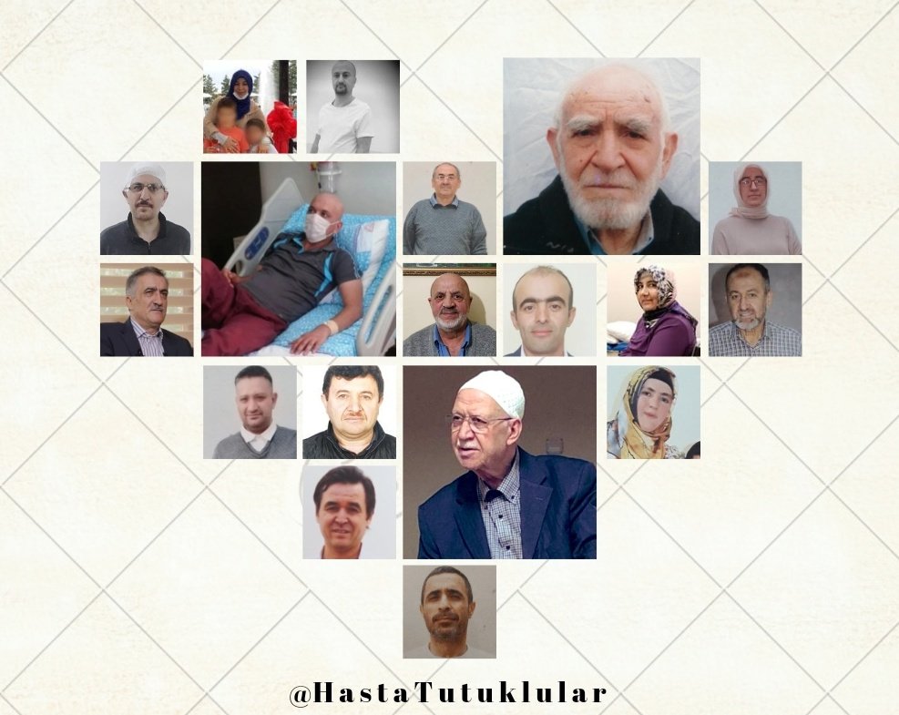 Fotoğraftaki yaşlı, engelli ve kanser olan tutuklular cezaevinde ölüme terk edildi!

Cezaevlerinde tedaviye ulaşamayan kanser hastası, engelli, 75 yaş üstü tutukluların infazı ertelenmeli ve adalet tesis edilmelidir. <a href="/adalet_bakanlik/">T.C. Adalet Bakanlığı</a>

MemleketUğruna Yıllardır
#EYTdeYAŞAhayır