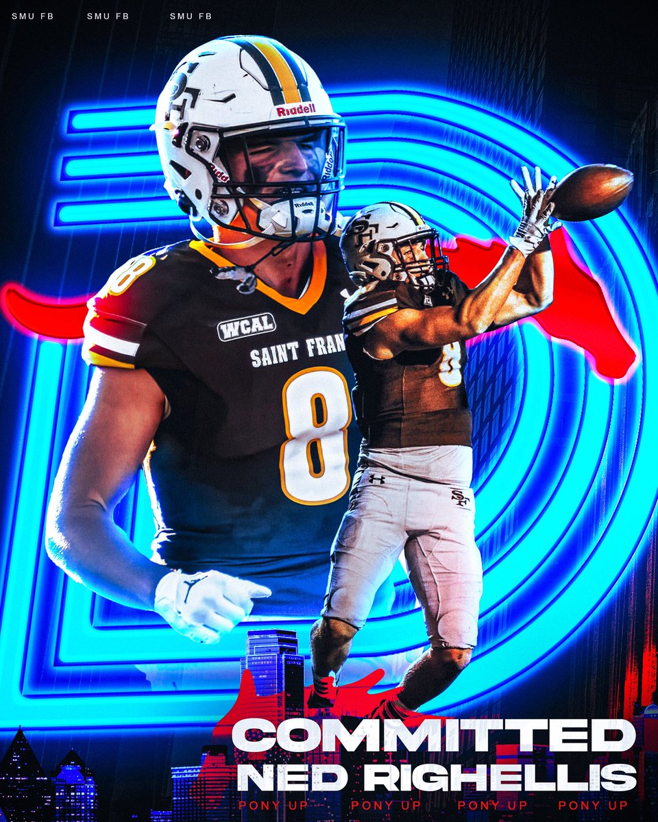 Ned Righellis (@ned_righellis) on Twitter photo Thank you to all my coaches at <a href="/stfrancis_fb/">SFHS Lancer Football</a> and along the way for making this possible. 100% commited <a href="/SMUFB/">SMU Football</a>!!! Thank you to all my coaches at <a href="/stfrancis_fb/">SFHS Lancer Football</a> and along the way for making this possible. 100% commited <a href="/SMUFB/">SMU Football</a>!!!